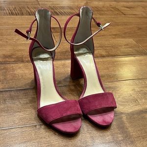 Vince Camuto Red Corlina Ankle Strap Sandal